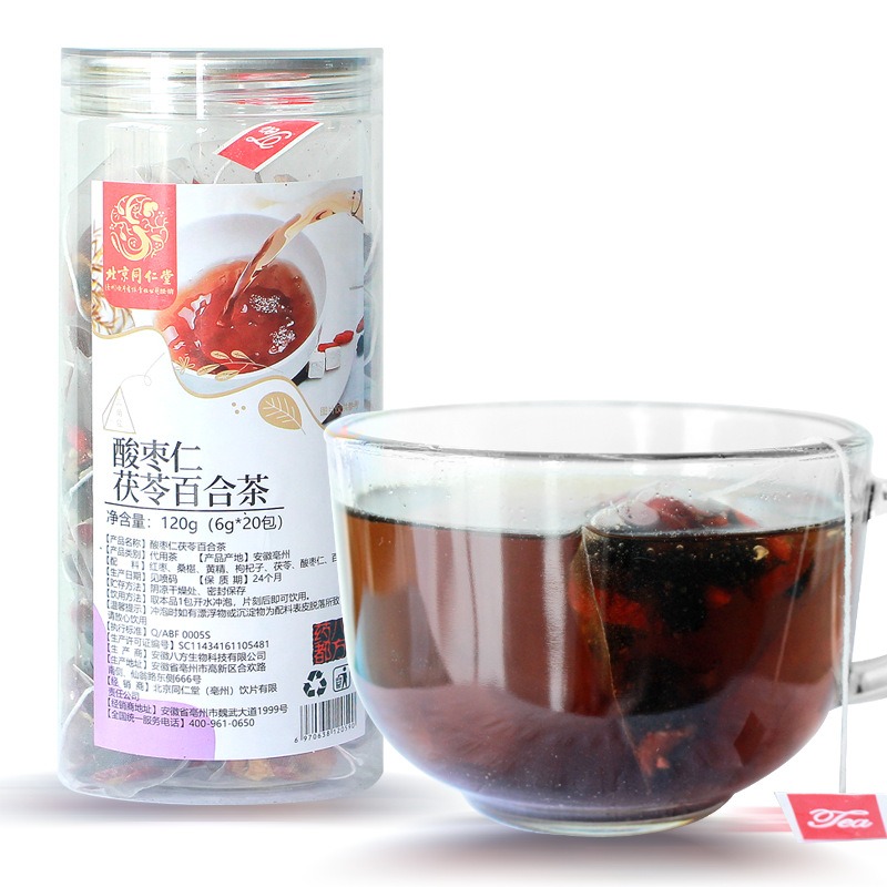 酸枣仁百合茯苓茶罗汉果金银花菊花茶独立小包袋泡茶茉莉玫瑰茶 - 图3