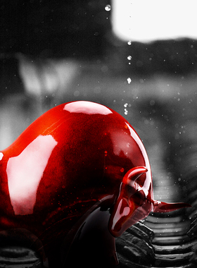 红色牛摆件家居客厅招财装饰品吉祥物生肖牛年礼品摆设创意陶瓷