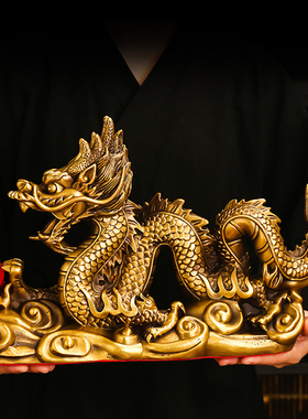 纯铜招财十二生肖龙形工艺品