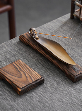 创意木底座线香炉盘香炉实木