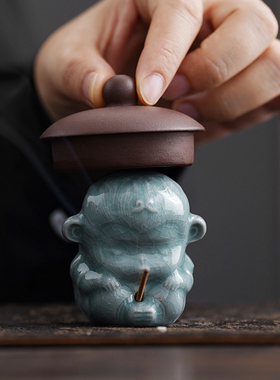 陶瓷创意十二生肖茶宠摆件