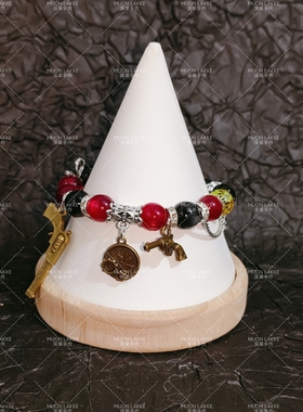 MUON LAKKE/时崎狂三-原创约会大作战印象手链红黑色手串生日礼物