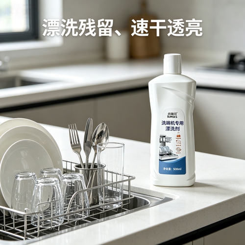 尚膳司洗碗粉洗碗机专用漂洗剂耗材亮碟剂光亮剂辅助剂强力催干剂 - 图1