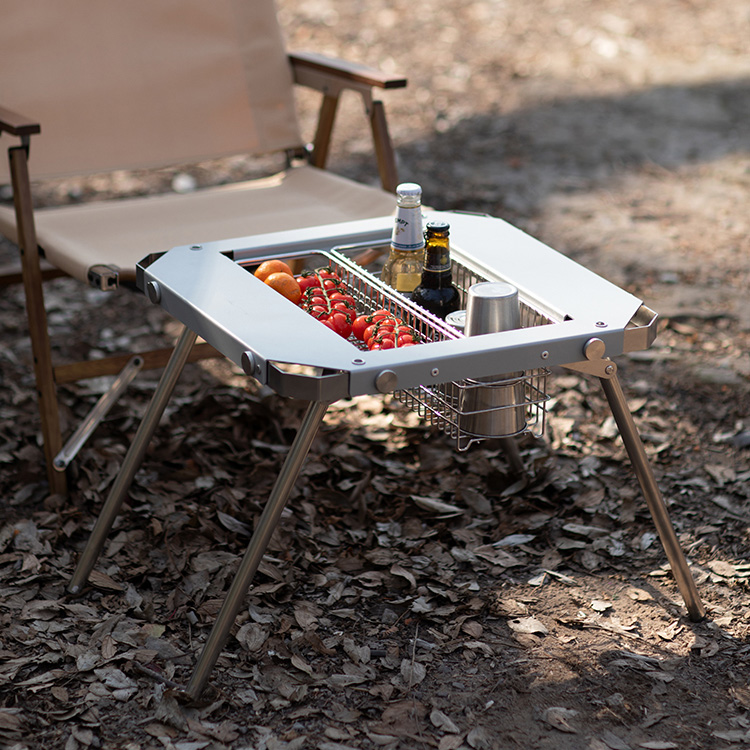 皓风igt桌轻量化战术桌便携野餐折叠桌户外多功能模块桌椅组合DIY - 图1