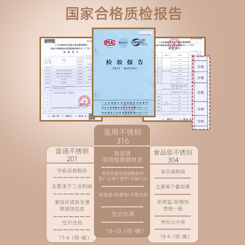 316不锈钢筷子勺子套装便携盒餐具三件套学生专用一人用旅行 - 图1