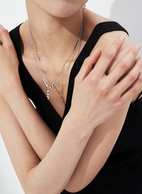 Cuz Strange Intention/尼罗流星项链叠链/原创设计法式小众情侣