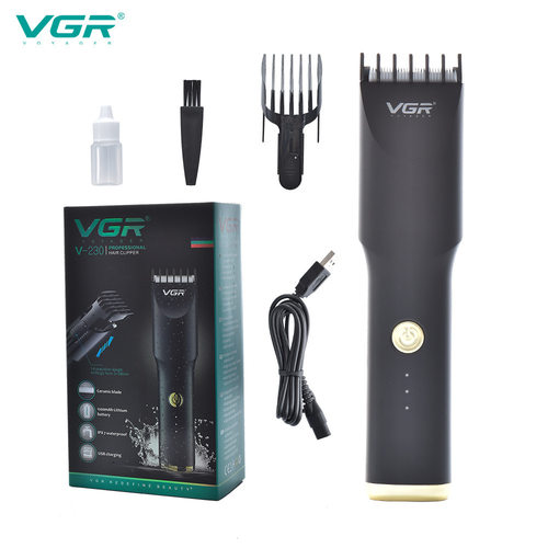 VGR230电推剪多尺寸理发功能家用理发器USB充电式发廊黑色理发器-图3