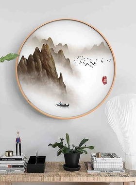 【油漆框库存清仓】圆形画框木质