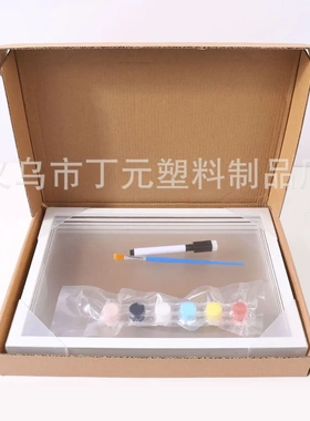 DIY相框彩色涂鸦手印油画画框多