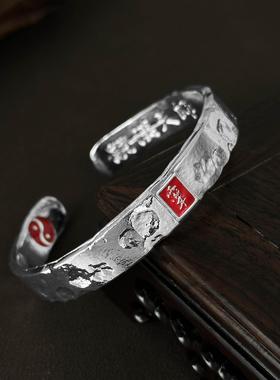 2025复古素款百搭情侣款嗣汉天师府法戒民族风錾刻指环厂家