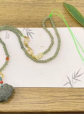 2026和田玉锁吊坠带链子