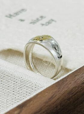 2025新款高桥吾郎风格高级感百搭轻奢时尚气质手工戒指雏鹰戒指金