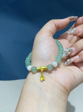 2026东陵玉竹节手串简约节节高升小众设计精致手链饰品女款