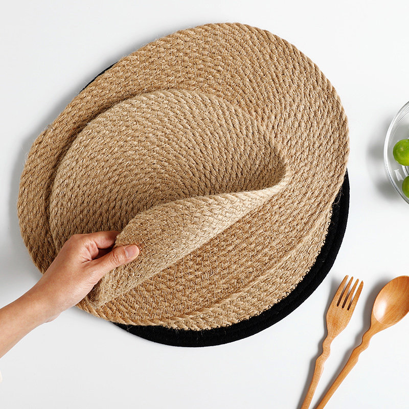 日式餐垫隔热餐桌垫子耐高温防烫砂锅垫杯家用亚麻编织茶杯垫壶垫,淘宝优惠券,粉丝福利购,淘宝优惠卷