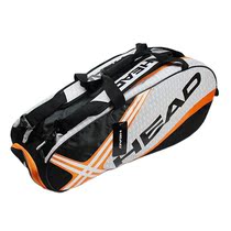 Tennis bag multifunction with 3-4 clothes tennis racket bag 9 outfitted badminton bag solo shoal white black gold)