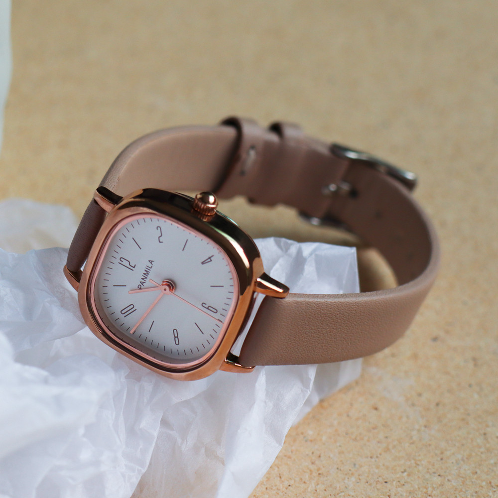 女ins风女款小众设计简约气质手表 番米拉国产腕表