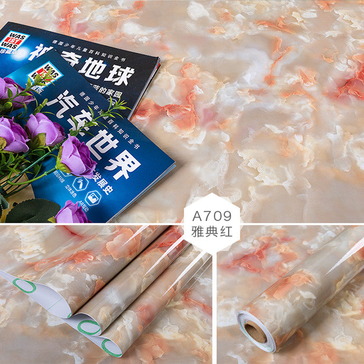 仿大理石纹贴纸厨房防油自粘台面防火耐高温背景墙纸壁纸防水加厚,淘宝优惠券,粉丝福利购,淘宝优惠卷