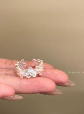 多巴胺花花戒指女甜美ins小众