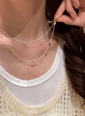 小众精致气质夏日简约项链多巴胺