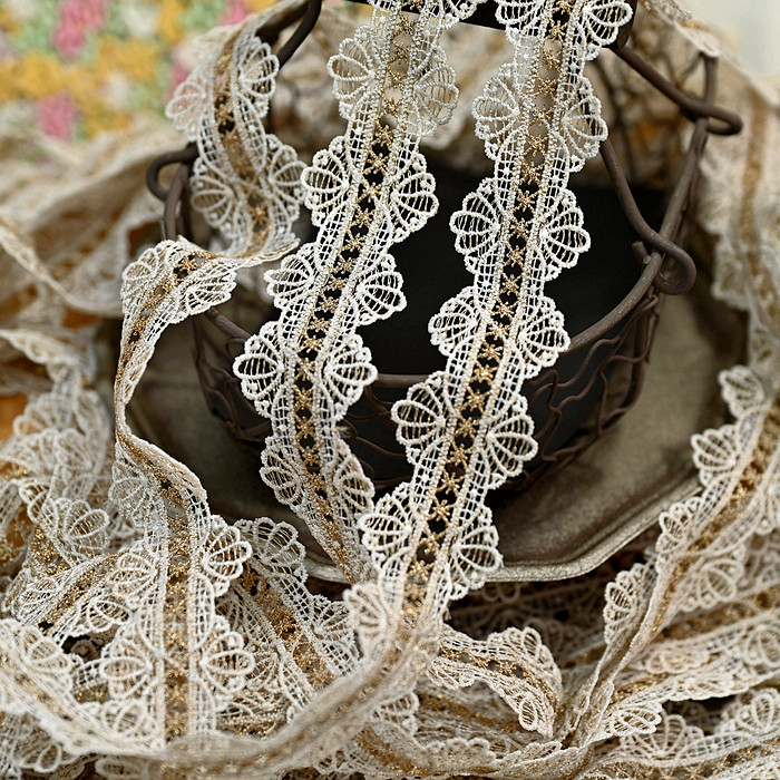 宽3.5cm服装花边辅料 黑白色波浪边水溶刺绣蕾丝金色服装花边材料,淘宝优惠券,粉丝福利购,淘宝优惠卷