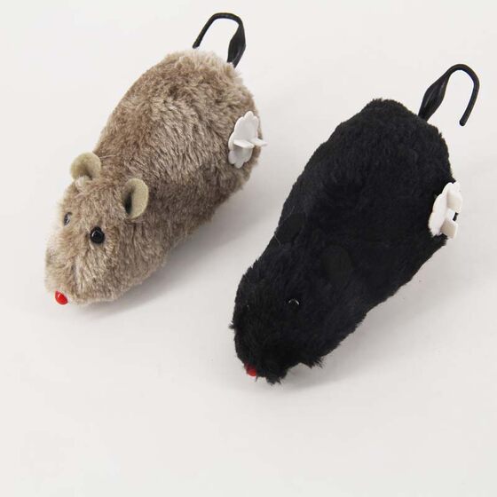 Cat toy wind-up mouse cat toy wind-up plush simulation electric remote control mouse kitten to amuse the cat