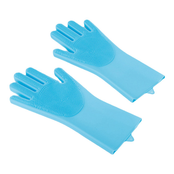 Two sets of anti-scratch and bite bath gloves for cats and dogs