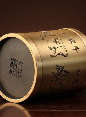 感谢师恩桌面摆件订制高档笔筒