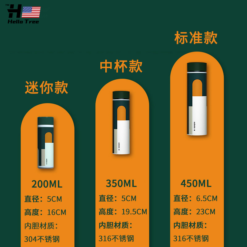 2023年新款高端保温杯男女士500ml定制礼品装高颜值316简约水杯子-图2