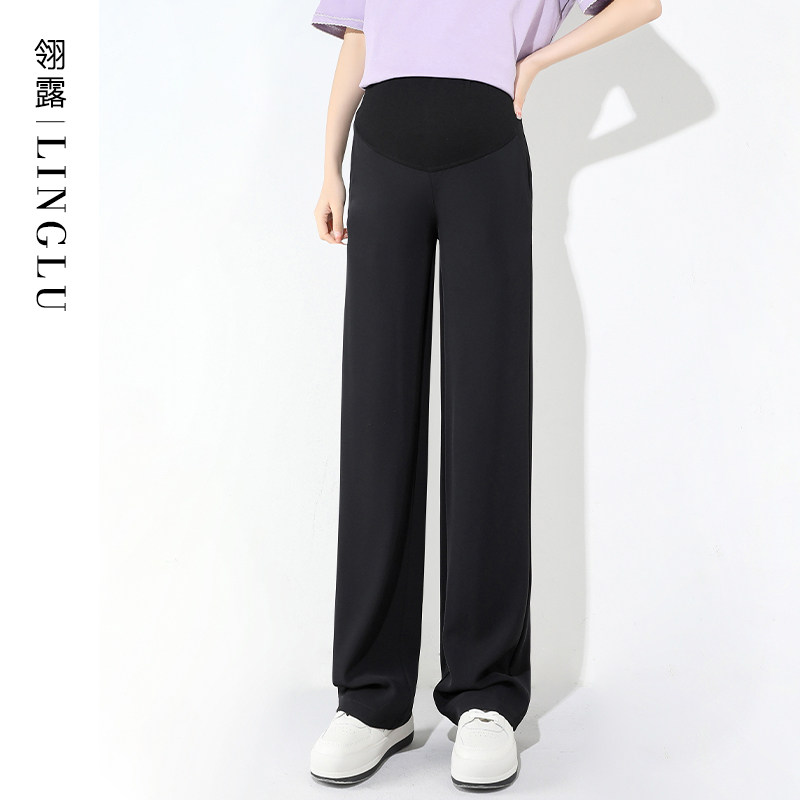  翎露孕妇直筒裤