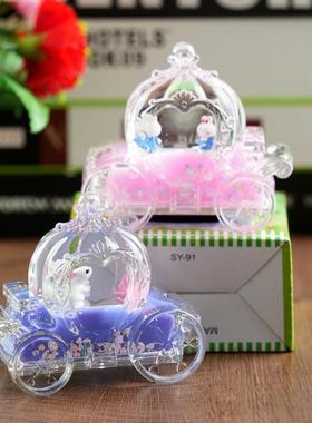 抖音网红卡通饺子漂浮沙漏装饰品南瓜车创意油滴液体流沙玩具