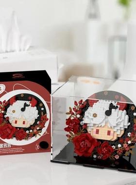 恋与深空周边秦彻吧唧托玩具益智小颗粒积木莎头组合手办礼物摆件