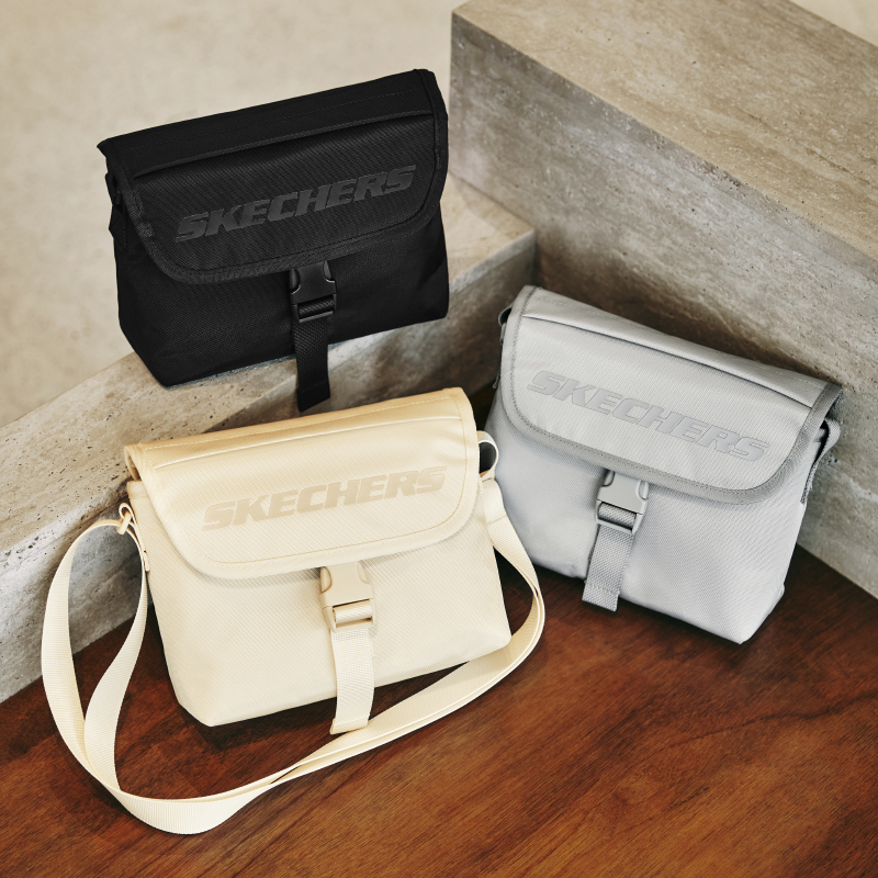 Skechers斯凯奇2025新款轻巧邮差包男女防泼水单肩斜挎包L124U067 - 图1