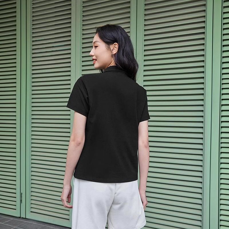 Skechers斯凯奇时尚百搭POLO衫女2025夏新款休闲短袖上衣L224W082 - 图2