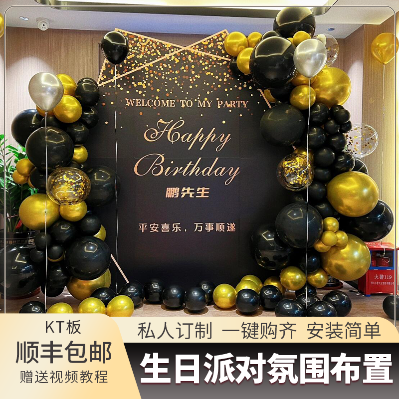 成人礼男生生日男朋友男孩惊喜布置装饰场景背景墙kt板仪式感套餐,淘宝优惠券,粉丝福利购,淘宝优惠卷