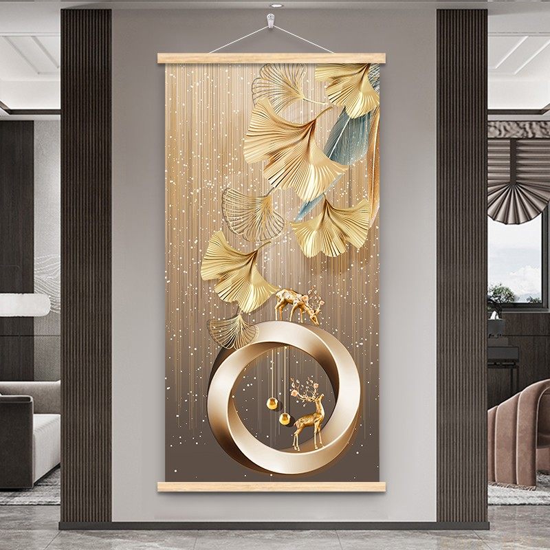 玄关装饰画现代简约入户客厅走廊壁画网红过道竖版餐厅墙上挂画布,淘宝优惠券,粉丝福利购,淘宝优惠卷