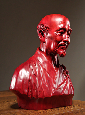 红花梨弘一法师家居客厅工艺礼品