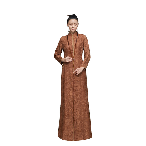 吉祥斋女装玄黄上长衣桑蚕丝真丝国风礼服舞台表演专柜正品汉服 - 图3