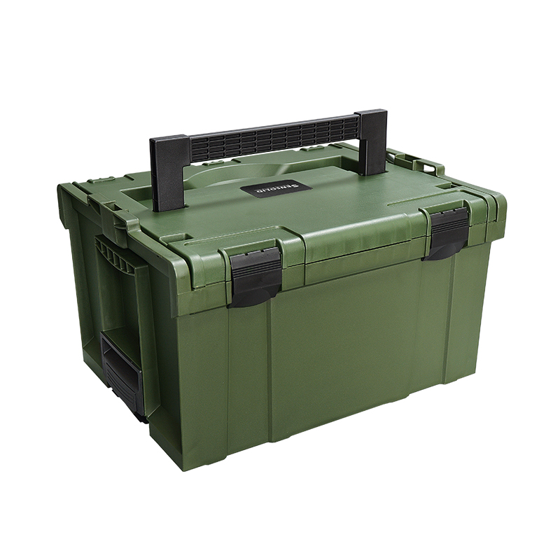 塑料五金车载露营手提多功能收纳盒汽车修工业级堆叠组合式工具箱 - 图3