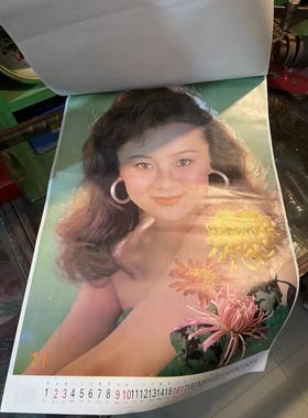 1996年美女老挂历（完整无缺页）80 90年代农村怀旧复古老物件