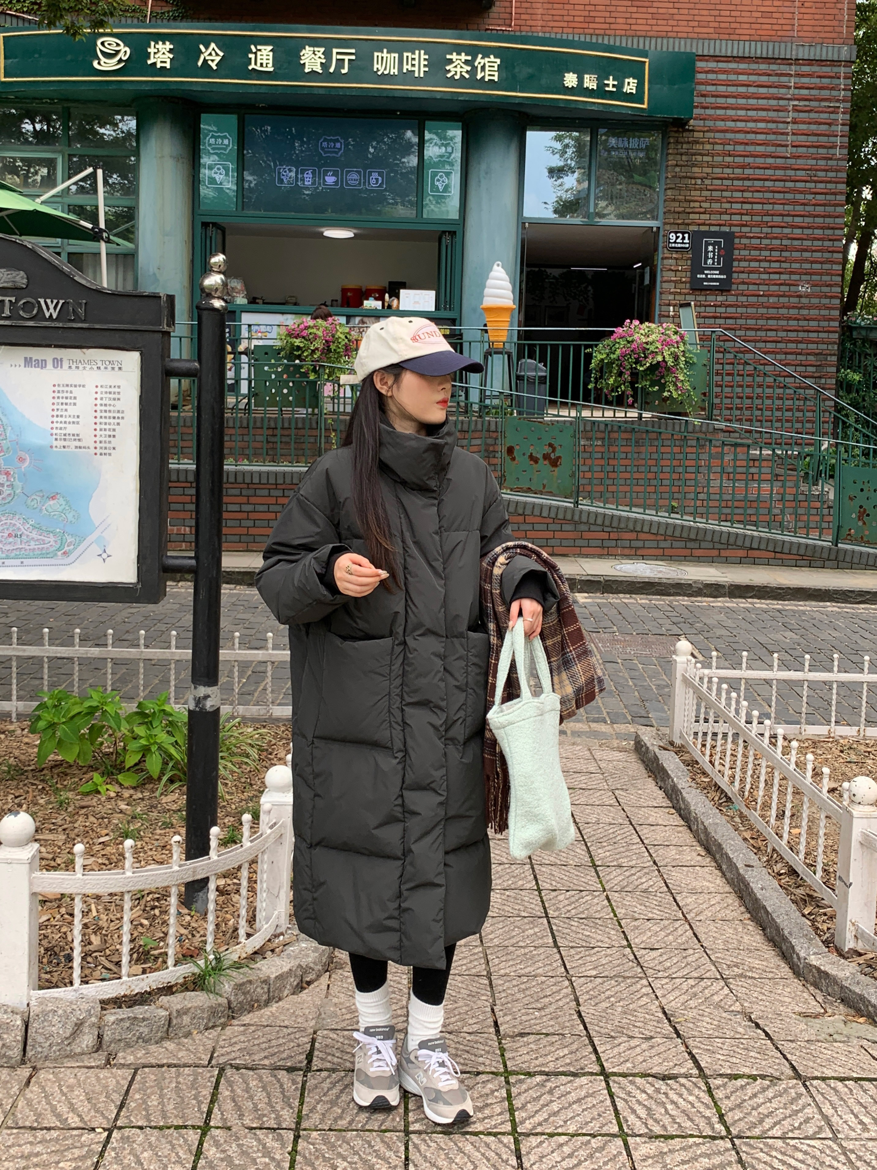 一只西由XIYO新国标90白鸭绒立领羽绒服女冬季韩版小个子长款外套 - 图1