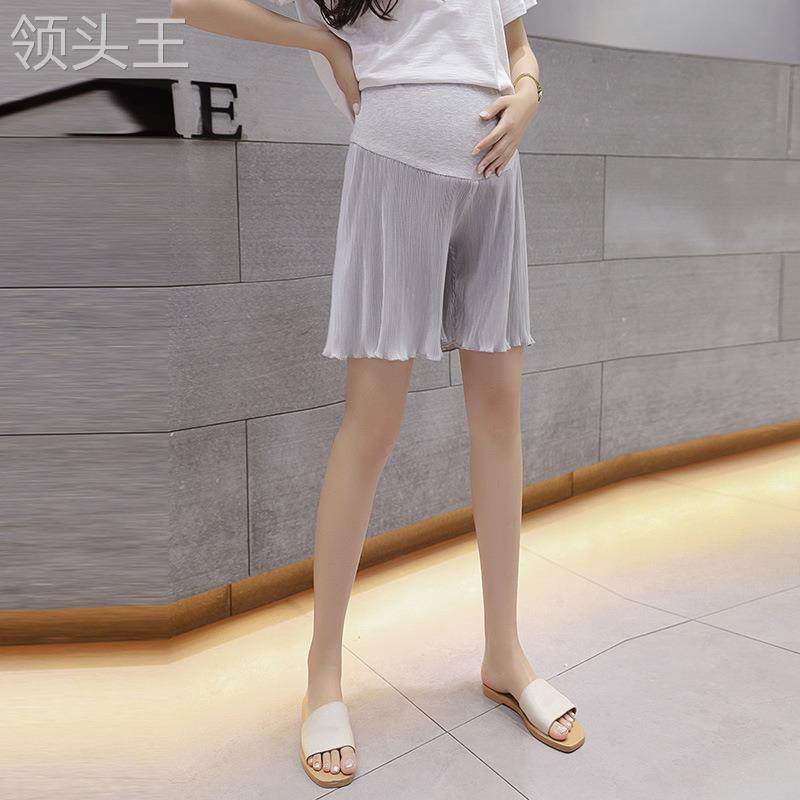 孕妇短裤潮妈外穿夏季冰丝打底裤 粤仙味孕妇打底裤