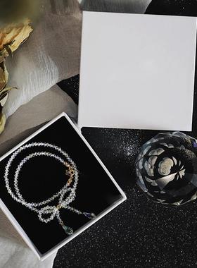 水晶蝴蝶结项链女潮网红小众设计