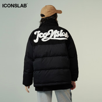 iconslab corduroy patchwork cotton coat coat coat bread coat cotton coat