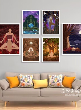 月子馆美容院私密疗愈宣传装饰画
