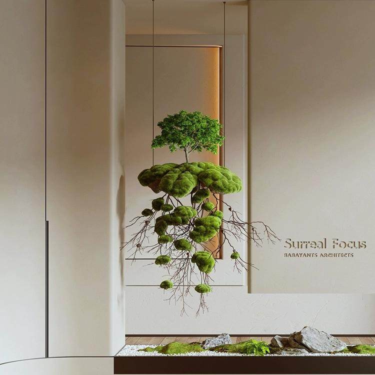 创业设计空间垂吊悬浮仿真树玄关造景舞台景观倒挂吊饰道具假植物,淘宝优惠券,粉丝福利购,淘宝优惠卷