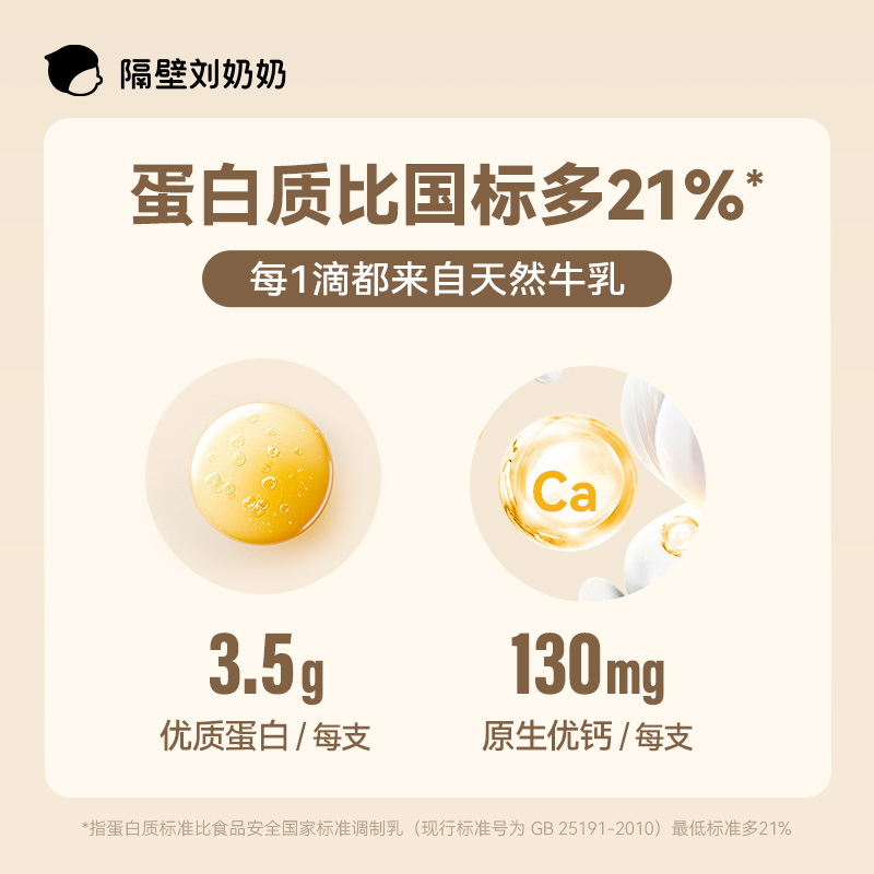 隔壁刘奶奶椰椰水牛mini椰子牛乳125ml*4盒生榨椰汁儿童牛奶 - 图3