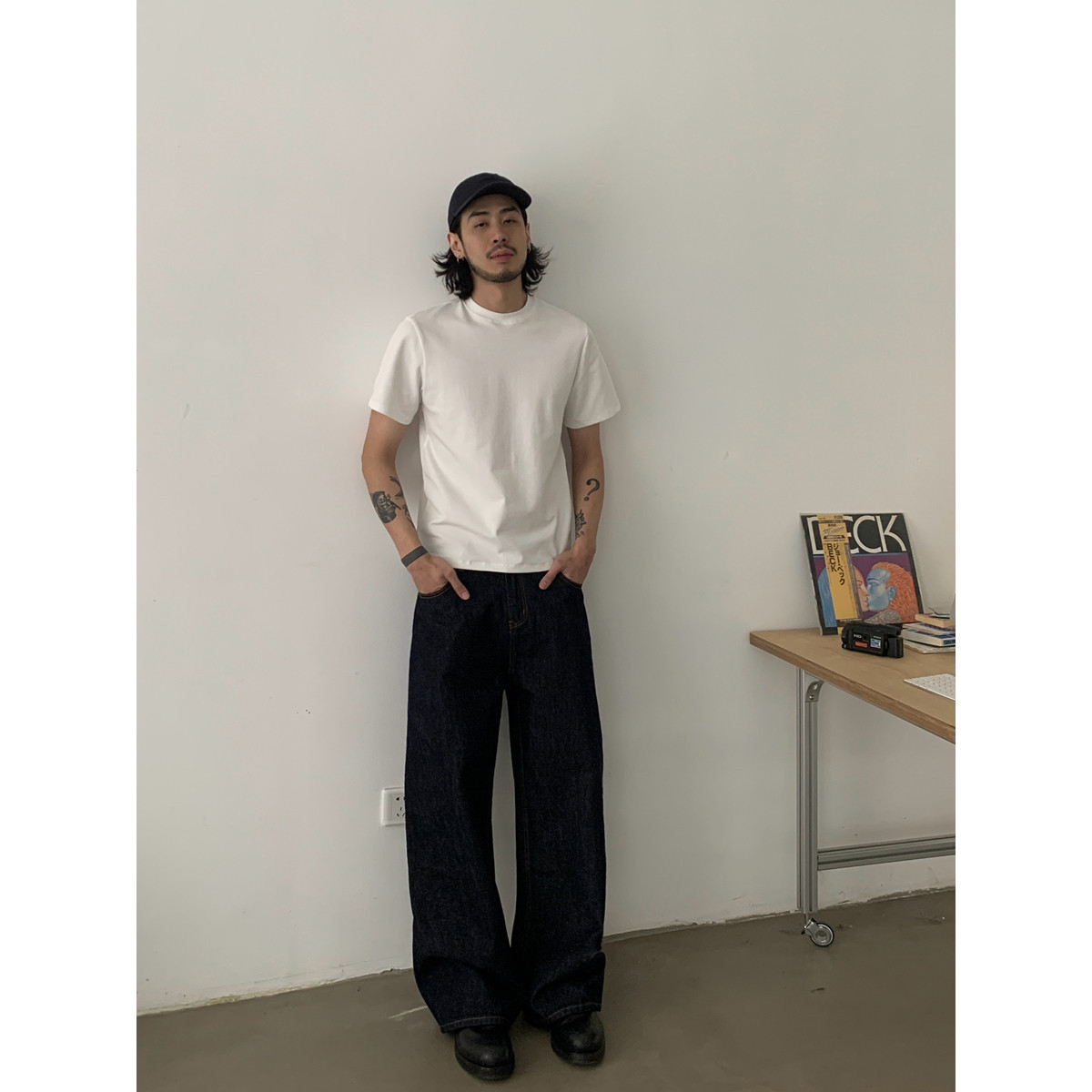 INKNOTS复古巴黎扣直筒单宁原色牛仔裤男女潮牌cleanfit宽松长裤,淘宝优惠券,粉丝福利购,淘宝优惠卷