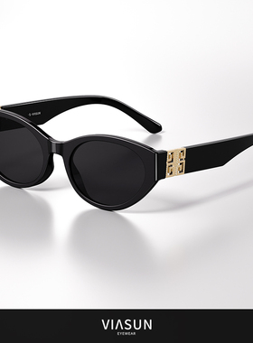 薇尚老钱风窄框墨镜高端2025新款