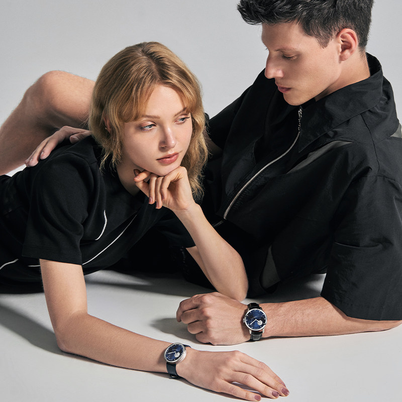 agelocer艾戈勒月相星空一对机械表 agelocer艾戈勒国产腕表