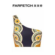 Double J lady Goddess single shoulder bikini loaded with FARFETCH hair chic